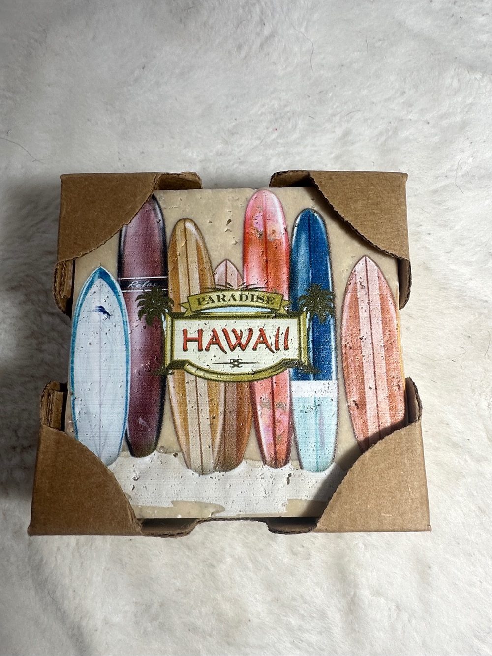 Tommy Bahama longboard coasters set of 4